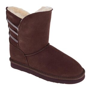 BEARPAW® Terri Suede Boot w/Rain & Stain Repellent in Fig Sz 8.5 WIDE